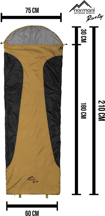 Produktbild Normani Ultralight-Schlafsack (RV links) Runty (210 cm)