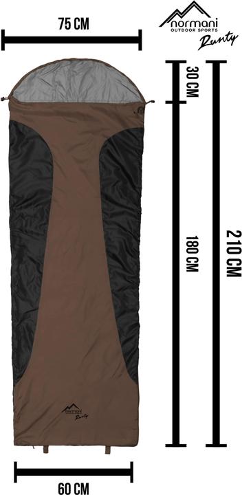 Image du produit Normani Sac de couchage ultraléger (fermeture éclair à gauche) Runty (210 cm)