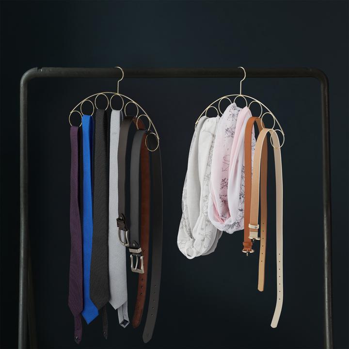 Actual product image Relaxdays Coat Hanger with Scarf Holder (1 x)