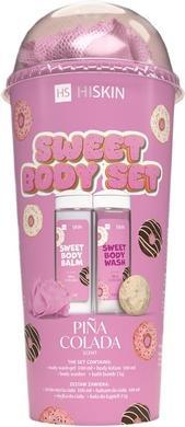 Hiskin Sweet Body Balm 100ml + Shower Gel 100ml + Washcloth