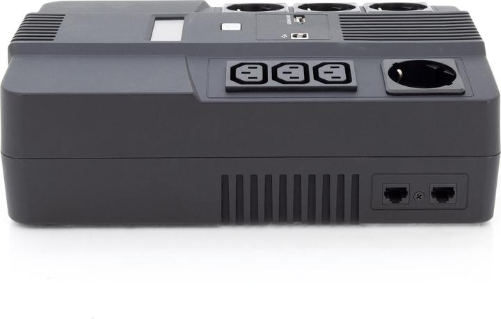 Immagine prodotto Digitus UPS all-in-one, 600VA/360W, LED x1, 4x CEE 7/7, 3x IEC C13, USB (600 VA, 360 W, Interattivo linea UPS)