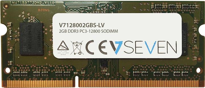 Image du produit V7 2GB DDR3 1600MHZ CL11 (1 x 2GB, 1600 MHz, RAM DDR3, SO-DIMM)