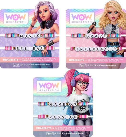Image du produit Kids Licensing Wow Generation bracelets ass. (Matières plastiques)