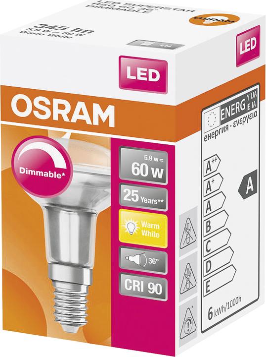 Produktbild Osram Led Superstar R50 (E14, 5.90 W, 345 lm, 1 x, G)
