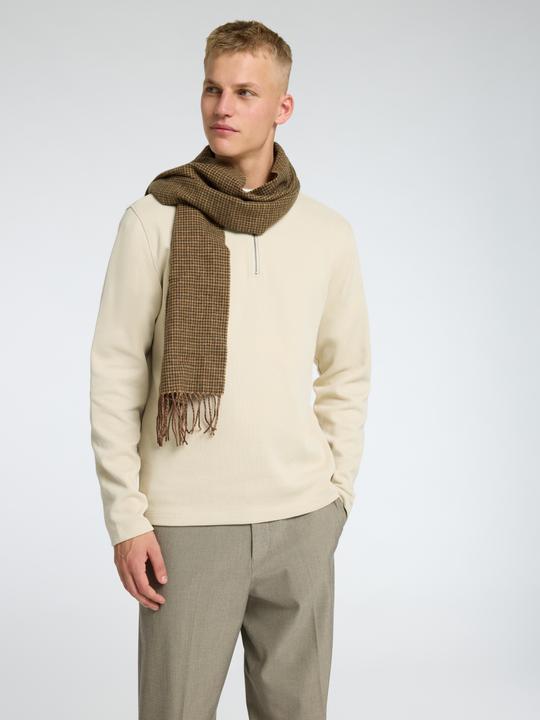 Produktbild Selected Homme Geripptes Half-Zip Langarm-Poloshirt (S)