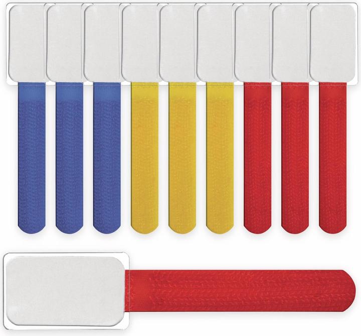 Label-the-cable small velcro binder with label (Velcro cable ties, 90 mm, 10 pcs.)