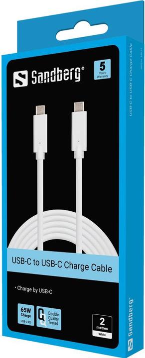 Produktbild Sandberg USB-C Charge Cabel (2 m, USB 2.0, 65 W)