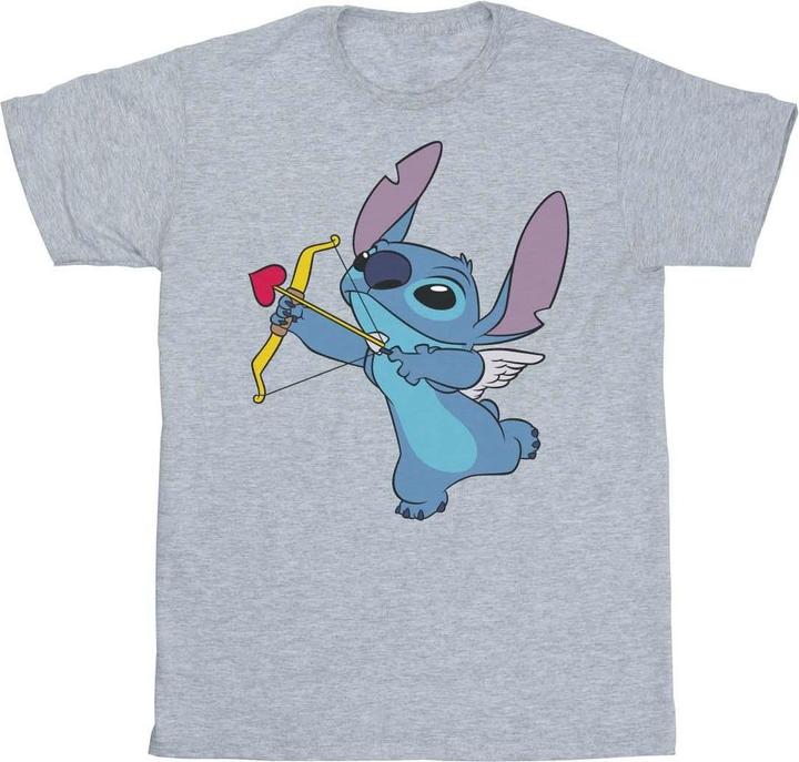 Produktbild Disney Lilo And Stitch Stitch Cupid Valentines TShirt Mädchen (152, 158)