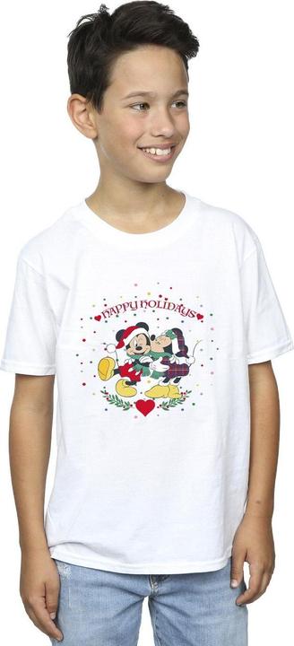 Immagine prodotto Disney Mickey Mouse Mickey Minnie Christmas Maglietta Ragazzi (140, 146)