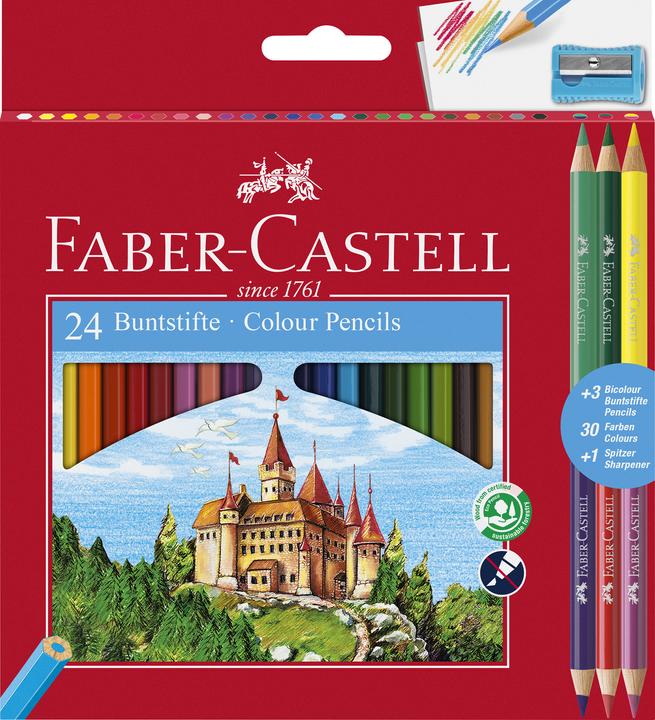 Actual product image Faber-Castell ECO coloured pencils (Multicoloured, 24 x)