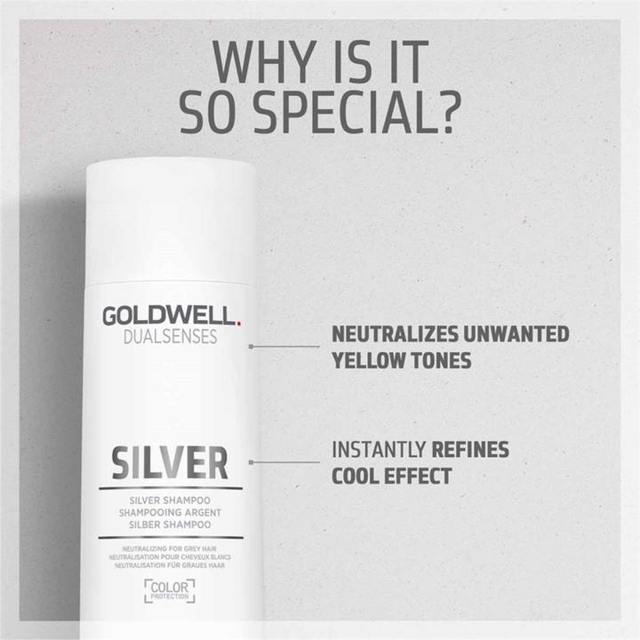 Produktbild Goldwell Dualsenses Silver Shampoo (250 ml, Flüssiges Shampoo)