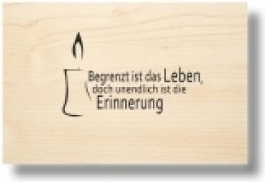 Actual product image Die Laserei So Hot Wooden greeting cards (6 pcs.)