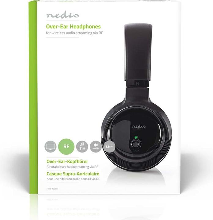Produktbild Nedis HPRF200BK (keine Geräuschunterdrückung, 11 h, Kabellos)