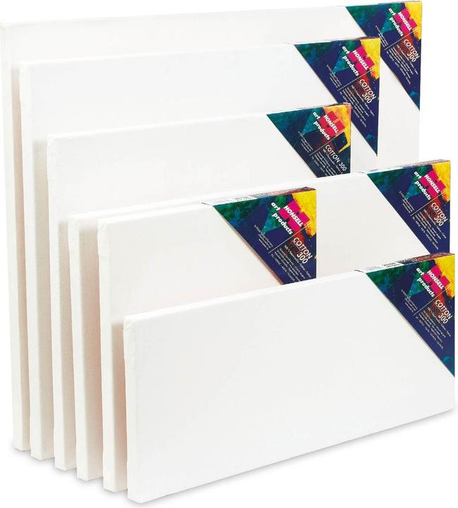 Actual product image Honsell art products Stretcher frame Cotton 300 square white 40,0 x 40,0 cm (40 x 40 cm)