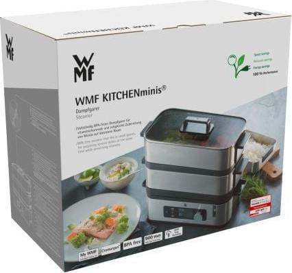 Produktbild WMF KÜCHENminis Dampfgarer Multicooker 2 Garräume mit Dämpfeinsatz, Warmhaltefunktion und Glasdeckel