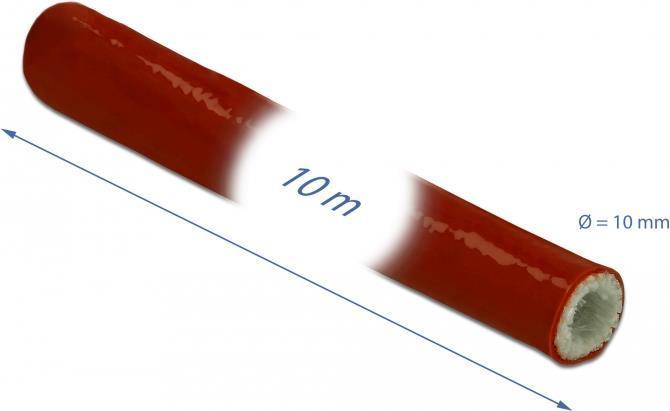 Actual product image Delock Fire-Proof Sleeving Silicone-Coated (Cable hole, 1000 cm)