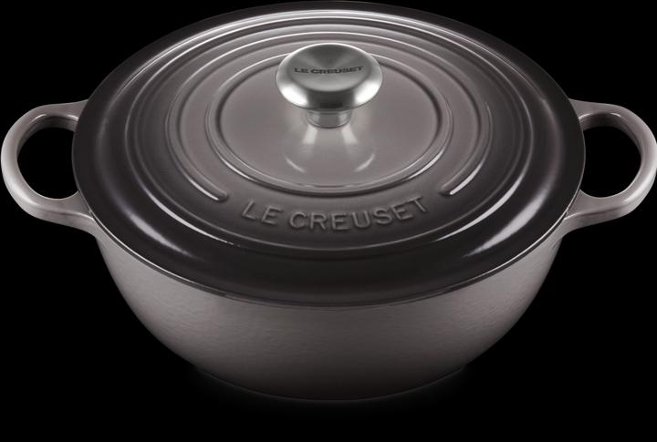 Actual product image Le Creuset Cocotte LA MARMITE SIGNATURE gris foncé (Casserole + Stewpot, Cast iron, Enamel)