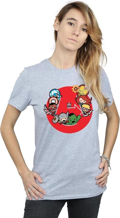 Image du produit - T-shirt KAWAII AVENGERS READY STEADY WAR - Femme (XXL)