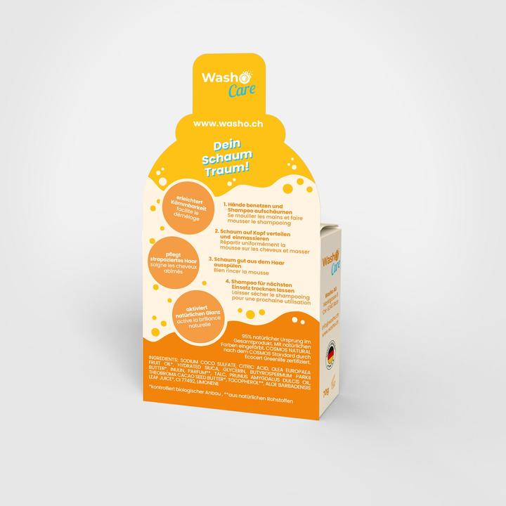 Produktbild Washo Festes Shampoo Geschmeidigkeit (200 ml, Festes Shampoo)