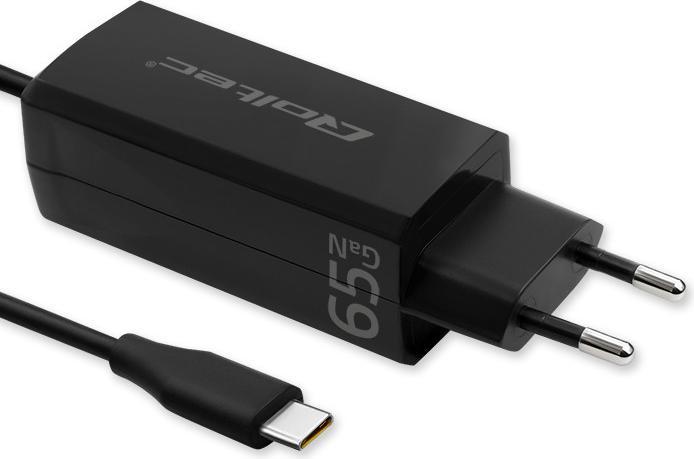 Image du produit Qoltec 52419 65 W GaN Super-Schnellladegerät | 5–20 V | 3–3 25 A | USB-C 3.1 (65 W)