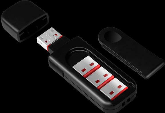 Actual product image LogiLink USB-A-Port lock (1x key and 4x locks)