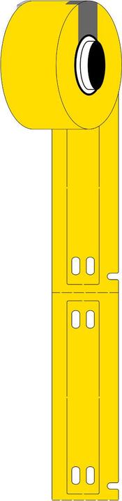 Produktbild Brady M6-10x60-7598-YL, Kabelanhänger, Polyester, Gelb, glänzend, 10.00 x 60.00 mm, nicht klebend