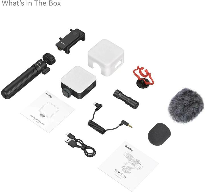 Image du produit SmallRig Trépied Smartphone Vlog Kit VK-50 (Métal, Matières plastiques)