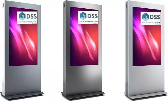 Produktbild DSS Indoor Stele Portrait, 65" Bildschirm, schwarz