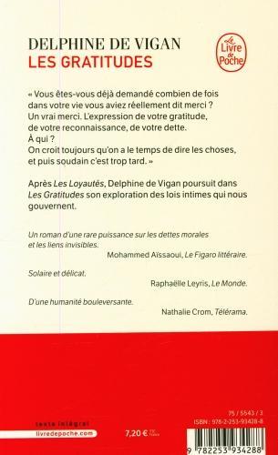 Immagine prodotto Les gratitudes (Francese, Vigan Delphine de, 2020)