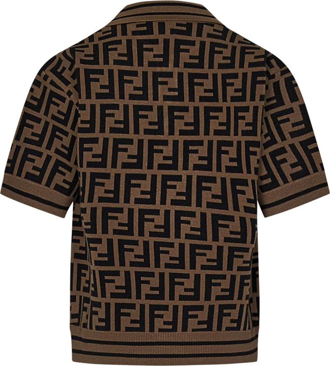Image du produit Fendi T-shirts et polos pour enfants Brown (12)