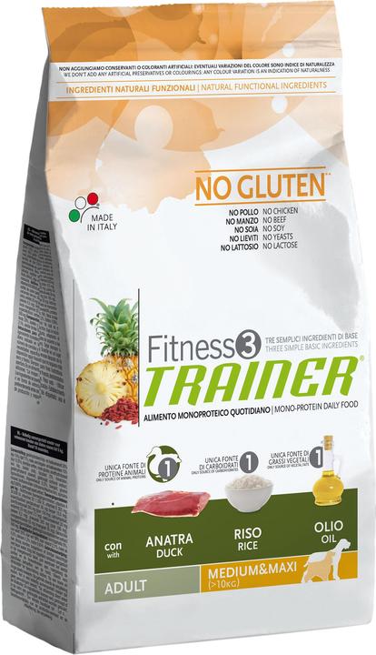 Produktbild Trainer FITNESS 3 Adult Medium & Maxi Duck & Rice (Adult, 1 Stk., 12500 g)