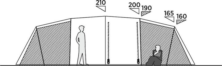 Actual product image Easy Camp Huntsville Twin 800 tunnel tent (Tunnel tent, 17.50 kg, 8 persons)