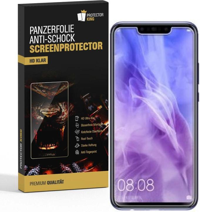 Actual product image Protectorking 2x Panzerfolie Anti-Shock HD Klar (2 Piece, Huawei Nova 3)