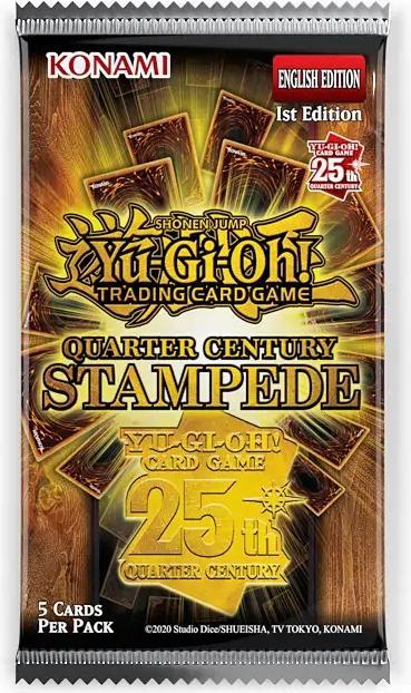 Image du produit Yu-Gi-Oh Quarter Century Stampede Booster Box EN (Anglais, Affichage du booster)