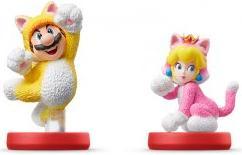 Actual product image Nintendo Amiibo Double Pack Cat Mario and Cat Peach (Switch, Wii U, 3DS, 3DS XL)
