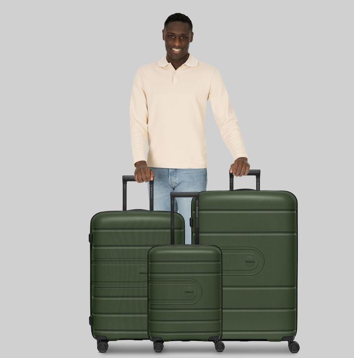 Actual product image Redolz Essentials 11 4 Rollen Kofferset 3-teilig mit Dehnfalte (240 l, XL (from 140l))