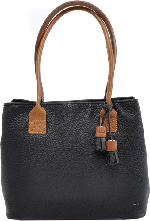 Actual product image Berba Medium Shoulder Bag Ladies - Leather - Chamonix - Black