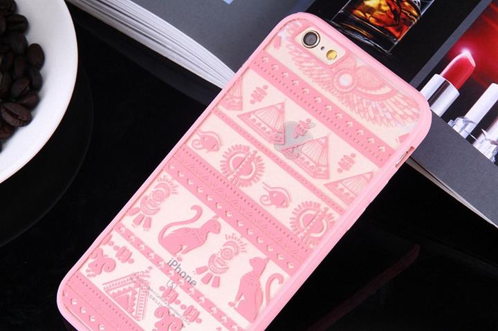 Actual product image König Design Apple iPhone SE 2020 Mobile Cover Mandala Case Cover Egyptian Signs Pink New (Apple iPhone SE (2nd Gen))