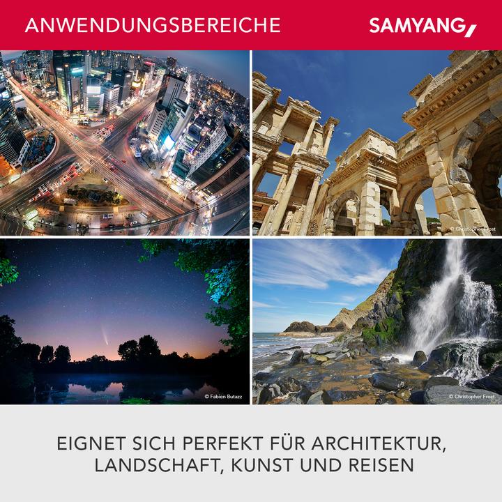 Immagine prodotto Samyang 12mm f/2 NCS CS - Sony E (Sony E, APS-C / DX)