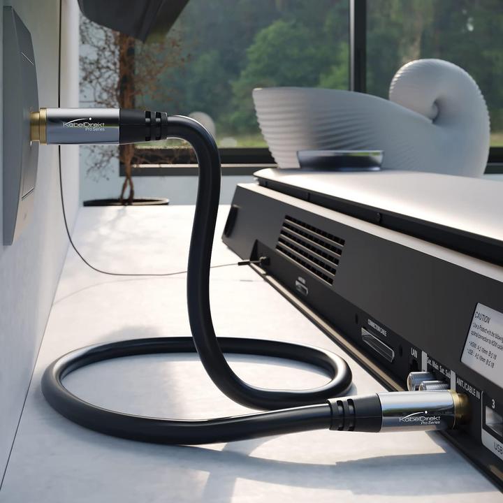 Produktbild KabelDirekt 4K TV Antennenkabel für digitales & analoges Fernsehen (Antennenkabel)