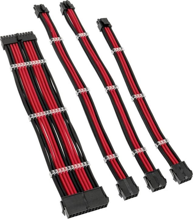 Produktbild Kolink Core Standard Braided Cable Extension Kit - Jet Black/Racing Red