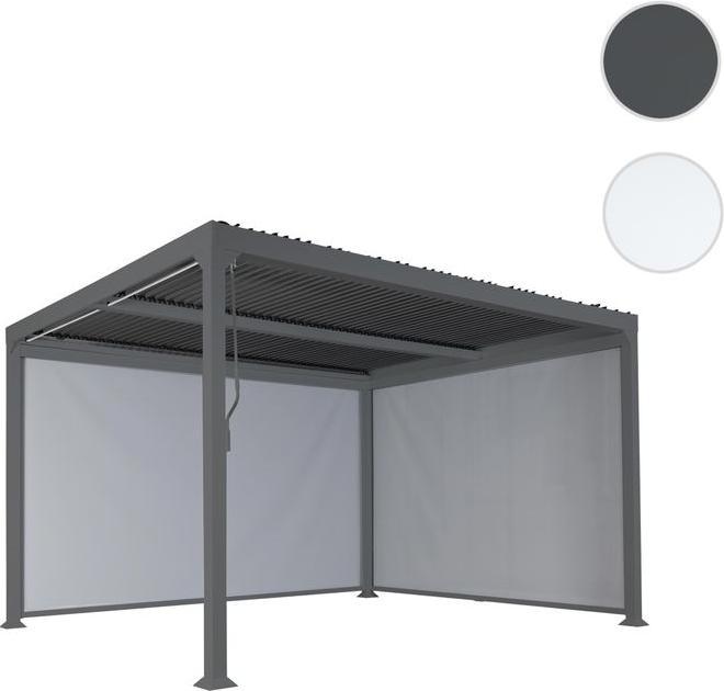Produktbild Mendler Seitenwand für Pergola HWC-L41, Stoff/Textil 3x3m, anthrazit (206 cm, 283 cm)
