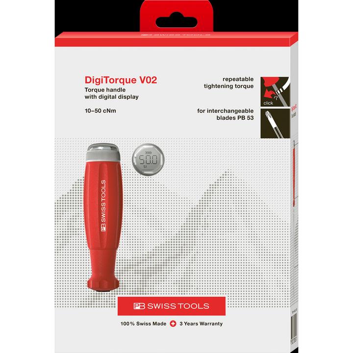 Produktbild PB Swiss Tools Drehmomentgriff PB 9318.A 10-50 CBB (0.10 Nm, 0.50 Nm)