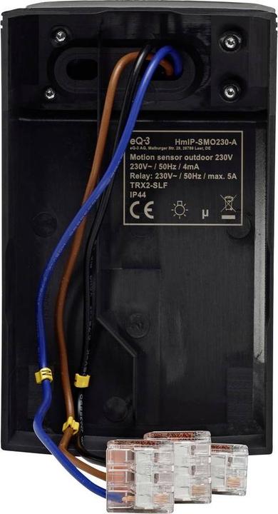 Immagine prodotto EQ-3 Rivelatore di movimento Homematic IP con attuatore di commutazione - esterno antracite (20 m)