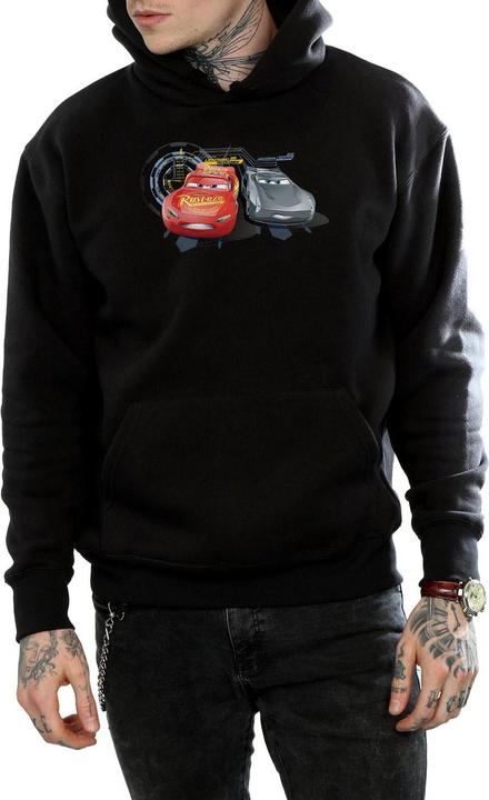 Immagine prodotto Disney Cars Lightning Vs Storm Felpa con Cappuccio Uomo (3XL)