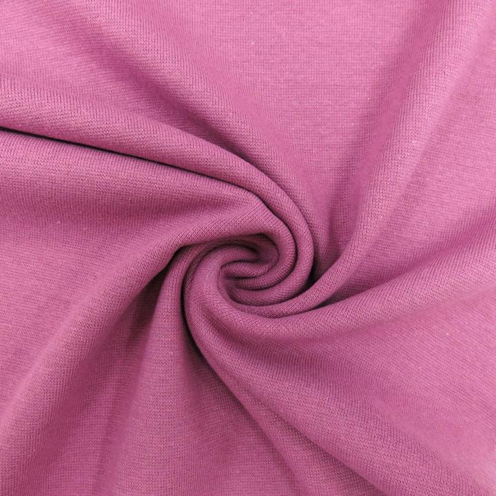 Actual product image Stoffrestposten Fine rib cuff - Mauve - Minimum selling quantity: 1 metre