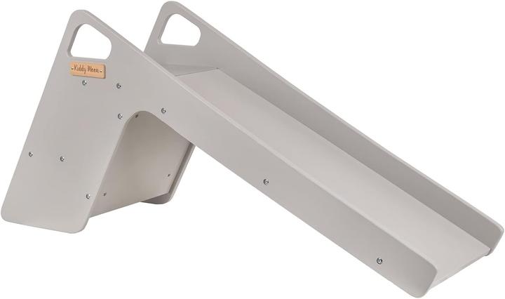 Actual product image KiddyMoon Children's Wooden Slide Large Grey