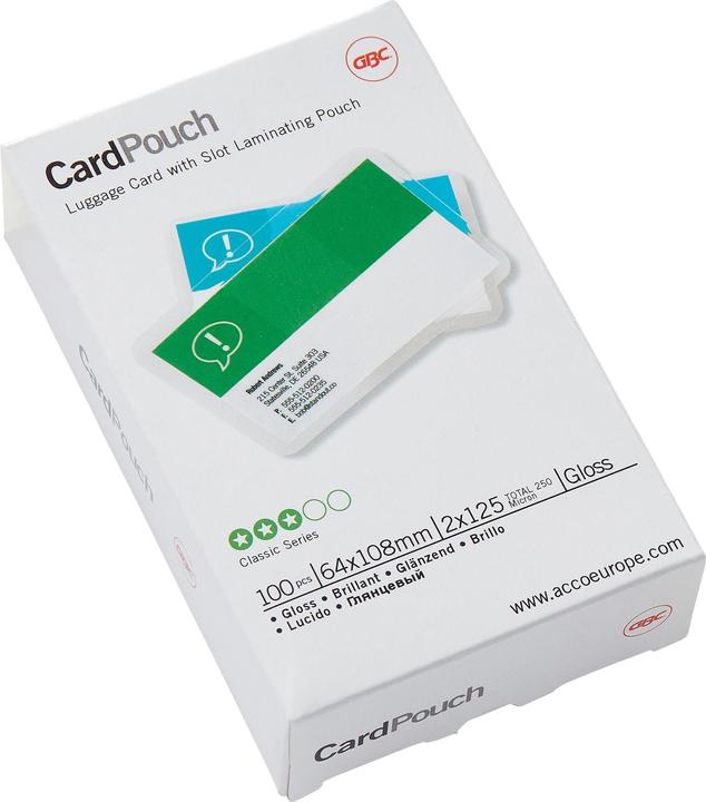 Actual product image GBC CARD POUCH - Luggage tag (Special, 100 Piece, 250 µm)