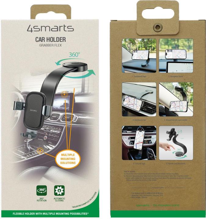 Image du produit 4smarts Support Grabber Flex gris / noir
