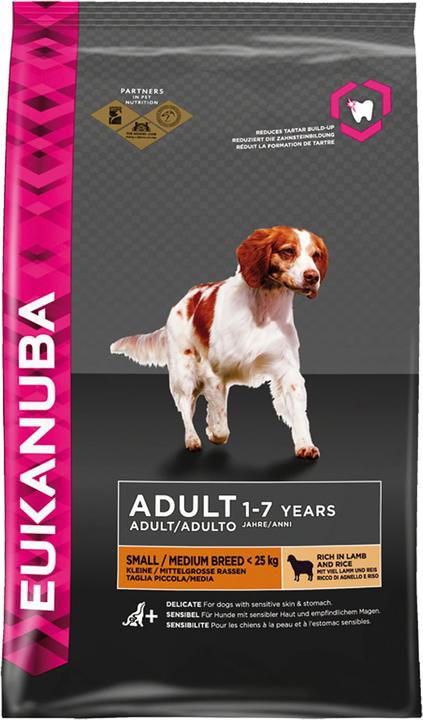 Eukanuba Agnello e riso per adulti di piccola e media taglia (Adulto, 1 pz., 12000 g)